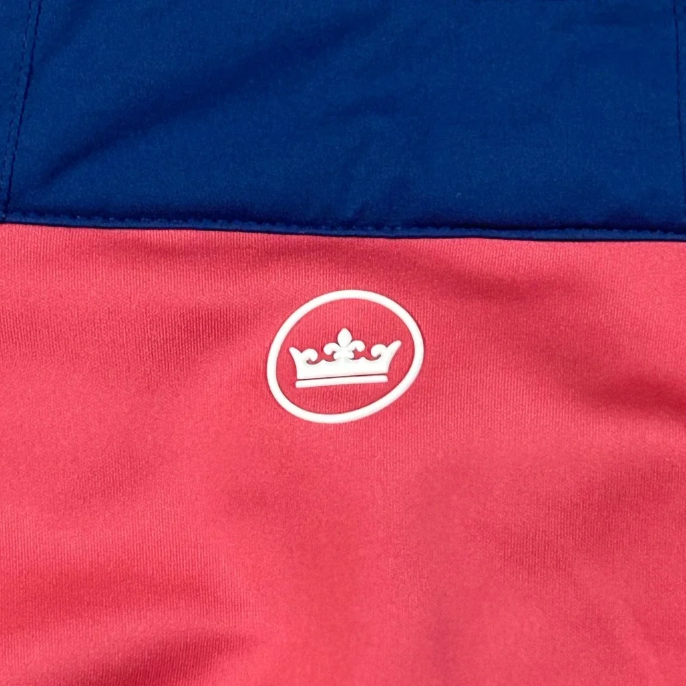 Peter Millar Hyperlight Merge Jacket XXL Pink Blue Hybrid Golf Windbreaker